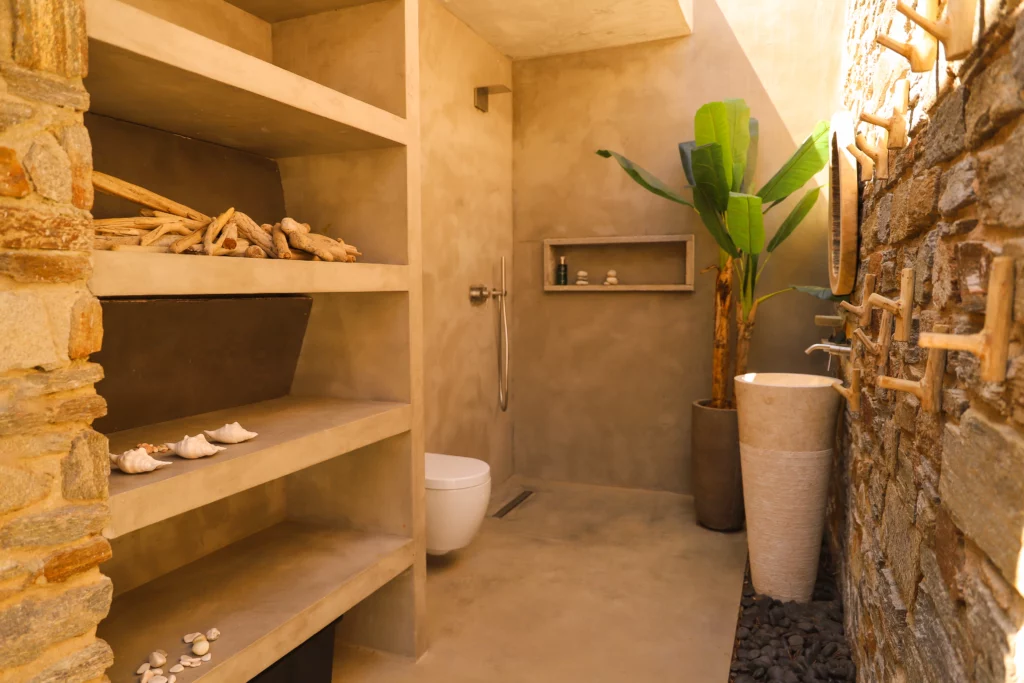 salle d eau extérieure wabi sabi gaou benat