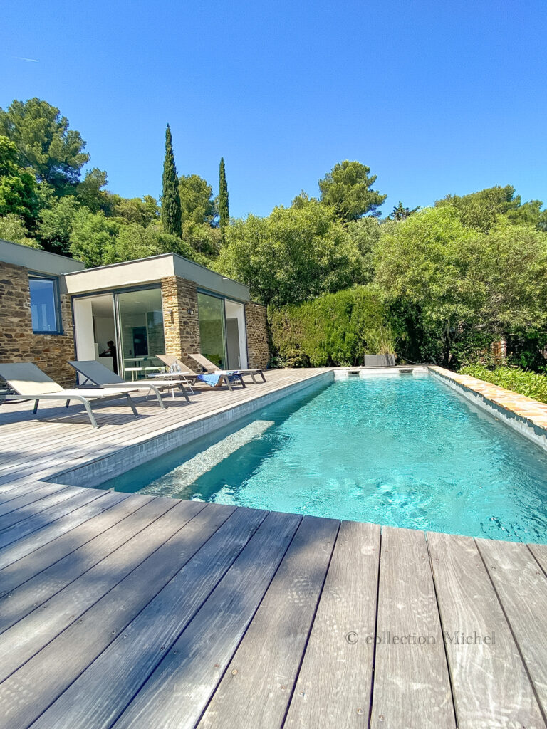 piscine et vue mer domaine du gaou